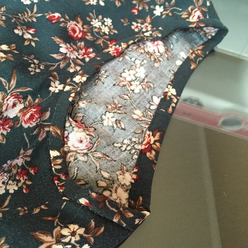 Teal Floral Dress - In Progress