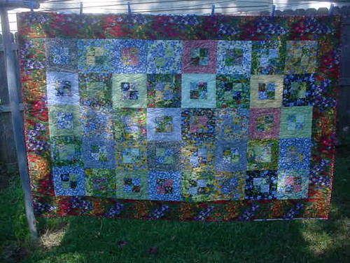Texas wildflowers quilt