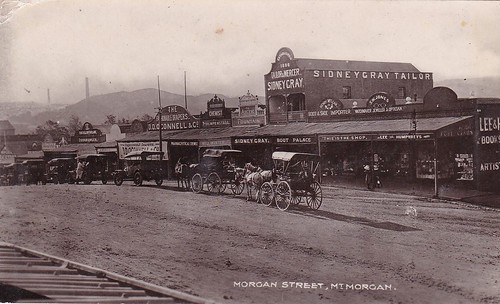 Morgan Street, Mount Morgan, Qld - circa 1920s