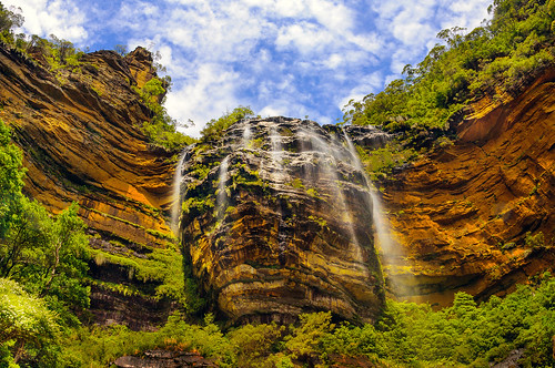 nature landscape waterfall nationalpark australia bluemountains falls wentworth bushwalking views nsw magnificent scenics advanture wentworthfalls