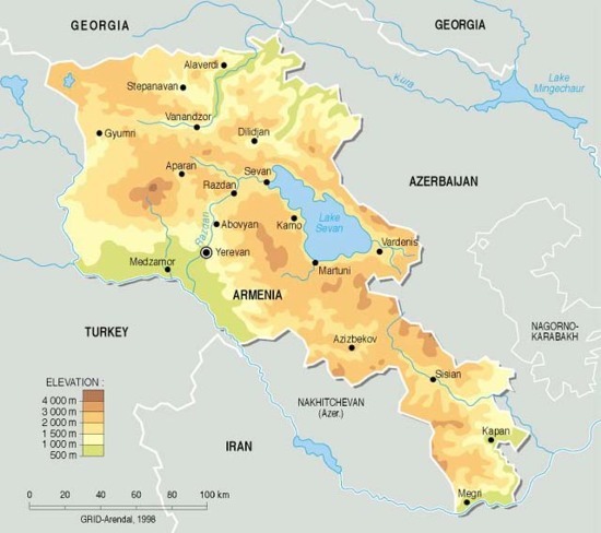 Armenia Map