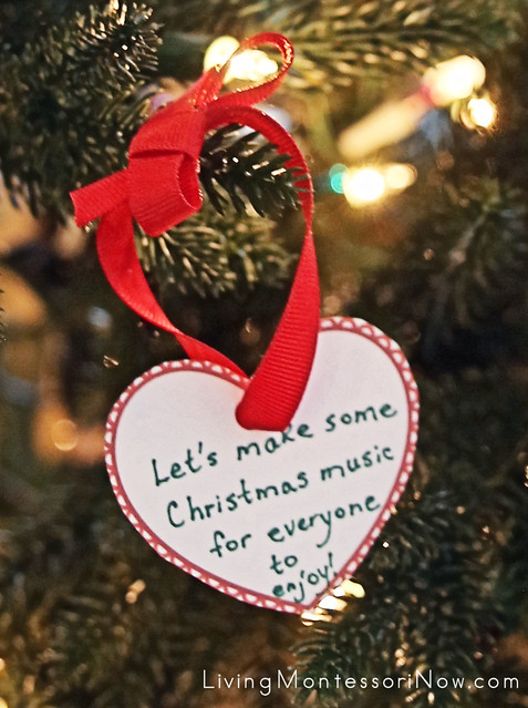 Kindness Elf Message on Christmas Tree