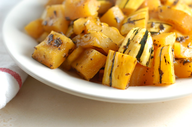 Cider-Glazed Delicata Squash with Rosemary & Sage by Eve Fox, the Garden of Eating, copyright 2015