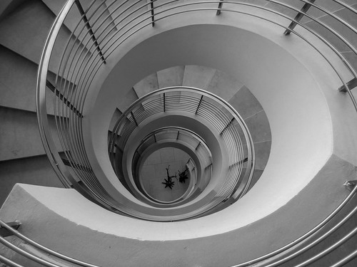 monochrome architecture stairs buildings spiral nikon staircase senegal dakar hotels spiralstaircase twisting nikoncoolpix windingdown flightofstairs beachhotel nikonp510 flickrdata radissonbluhoteldakar