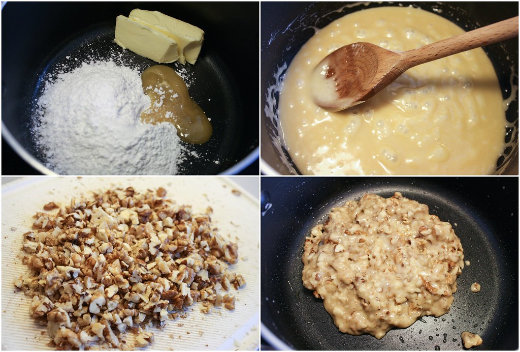 Opskrift på hjemmelavet Citronfromage med rugbrødstuille, valnøddekrokant, drænet yoghurt og citronmelissesukker