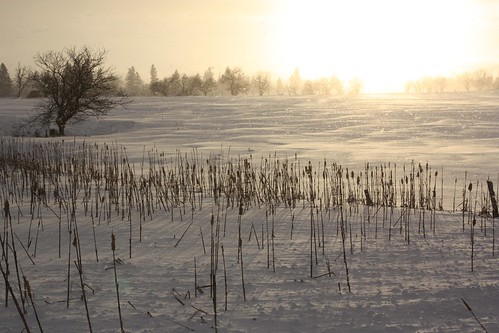 cornwall pei canada snow winter sunset