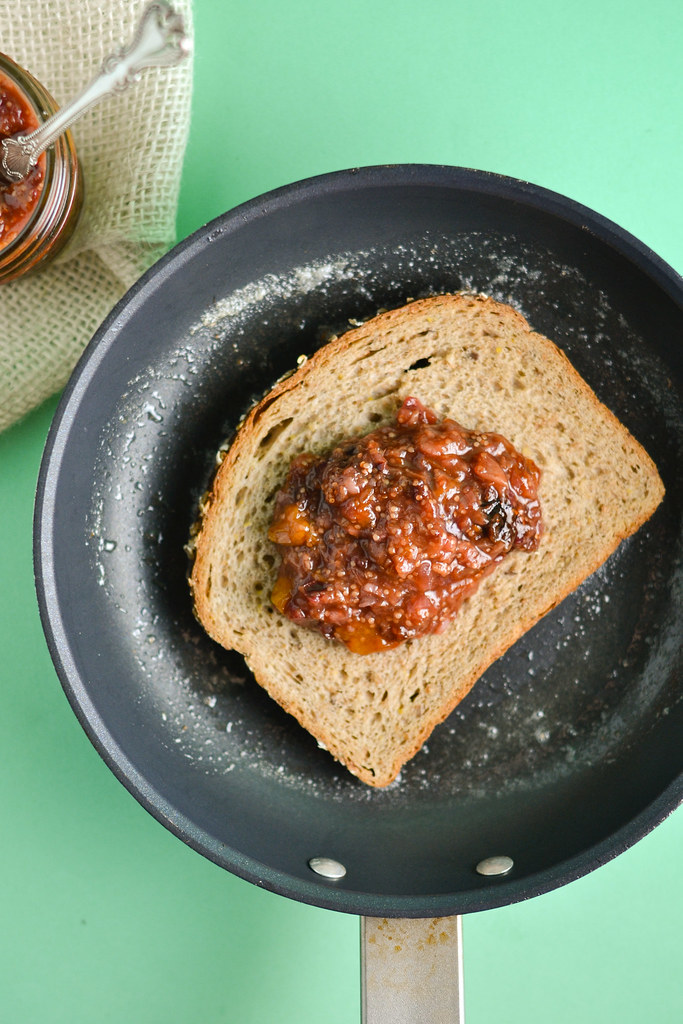 Ground Cherry and Plum Chutney on Grilled Cheese | Things I Made Today