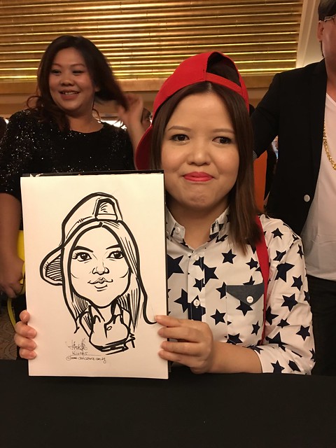 Caricature live sketching for Goldbell 35th Anniversary