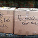 Beer books in boxes
