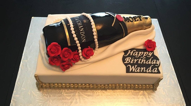 Moët Champagne 40th Birthday Cake by Another Mandy Creation