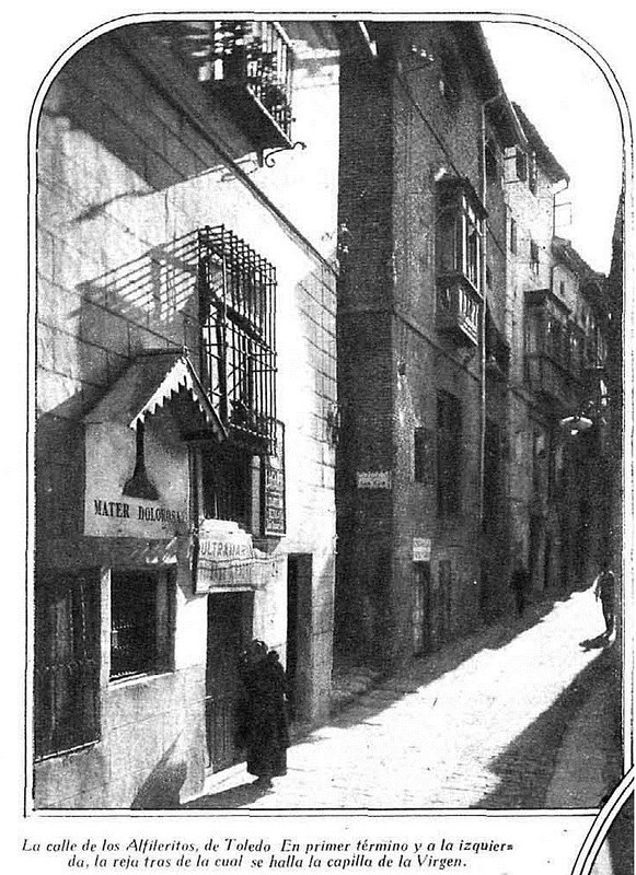 Reportaje sobre la Virgen de los Alfileritos en al revista Estampa el 9 de septiembre de 1930, escrito por José Díaz Morales