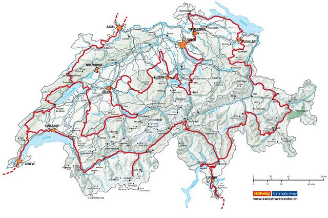 Grand Tour of Switzerland Map