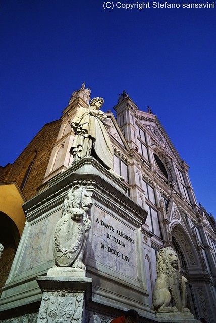 Piazza Santa Croce di notte galleria di Stefano sansavini
