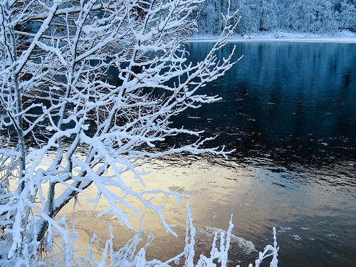 winter frost klarälven sysslebäck