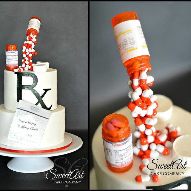 Pharmacist Cake by Shannon Patrick Mayes of SweetArt Cake Company