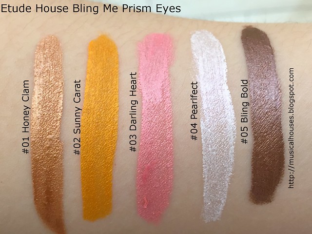 Etude House Bling Me Prism Eyes Swatches
