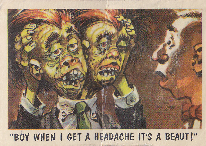 "You'll Die Laughing" Topps trading cards 1959,  illustrated by Jack Davis (04)