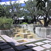 waterless fountain in LA