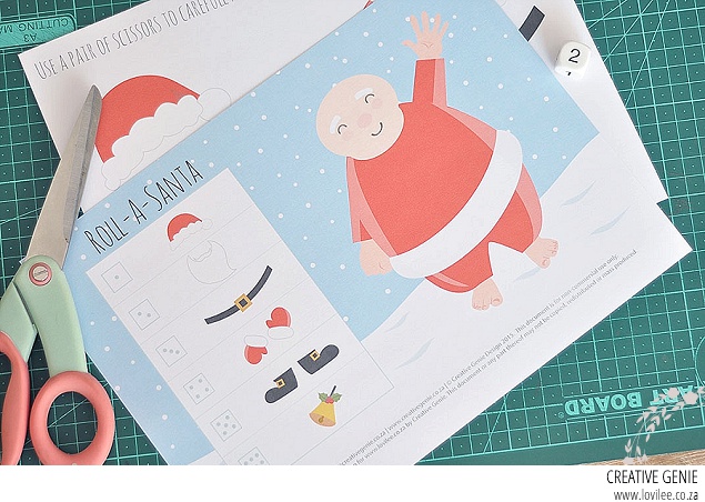 Let's dress Santa kids printable