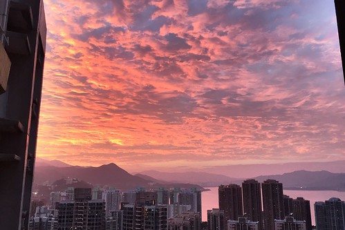 sun daily colour fire orange red iphone hongkong hk sunset