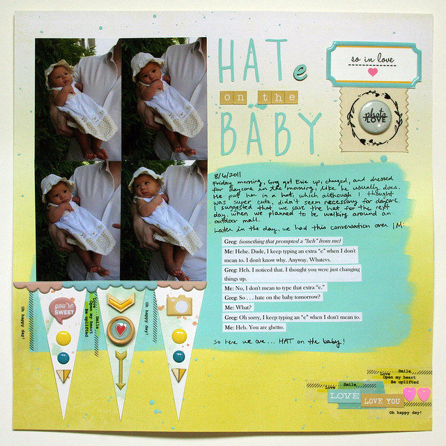 Hate on the Baby Layout | shirley shirley bo birley Blog