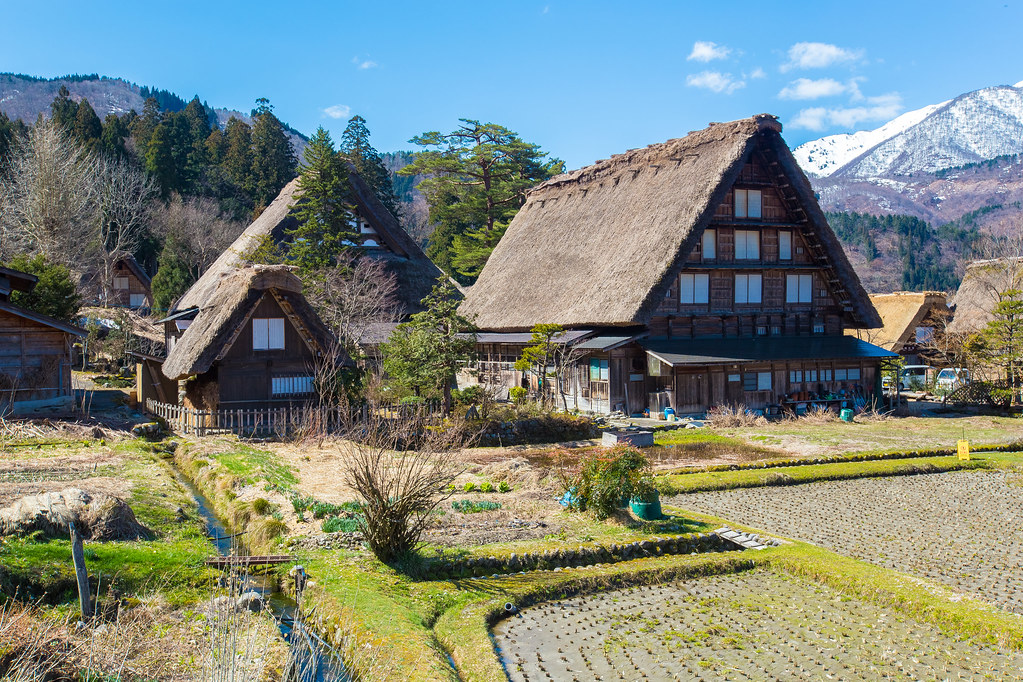 Maisons de chaume (gassho-zakuri), région de Shirakawago