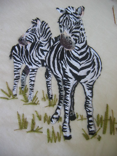 Threadpainting Zebras