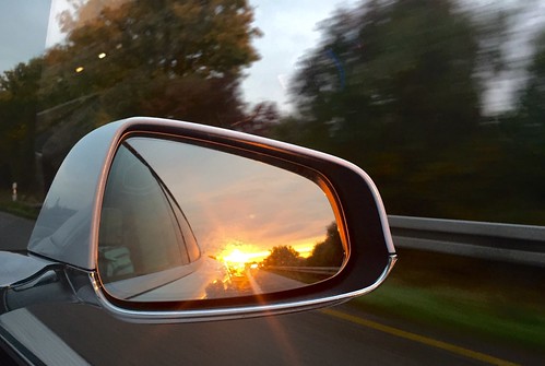 sunset sun reflection car mirror models tesla iphone