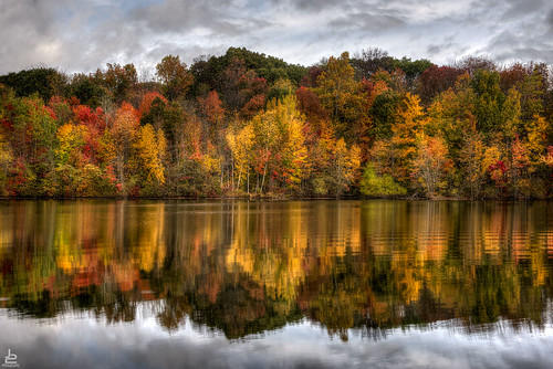 new autumn trees lake color reflection fall nature colors franklin pond colorful shoreline lakes nj reservoir foliage jersey d750 preserve hdr haledon
