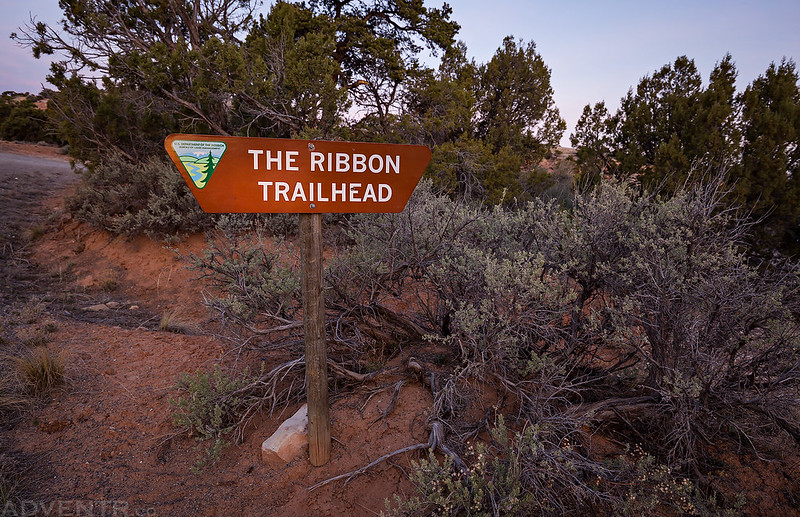 The Ribbon Trailhead Sign