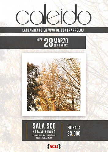 Afiche Caleido presenta en vivo su nuevo disco “Contrarreloj”