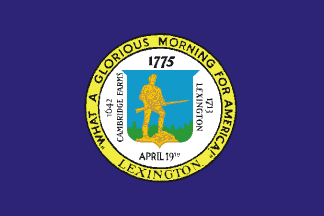 Lexington, Massachusetts town flag