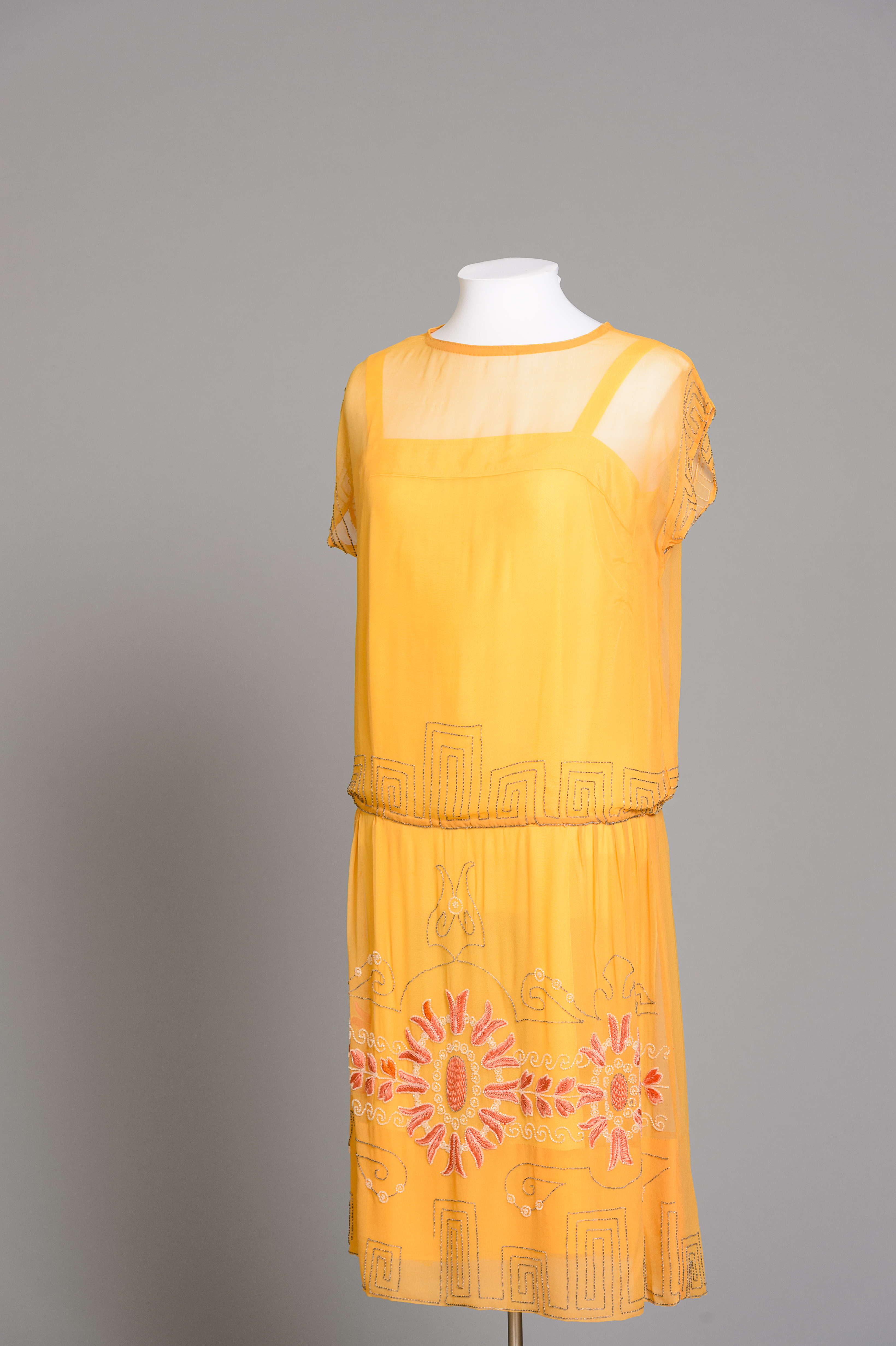 Fashion and Satire: Silk Chiffon Dress