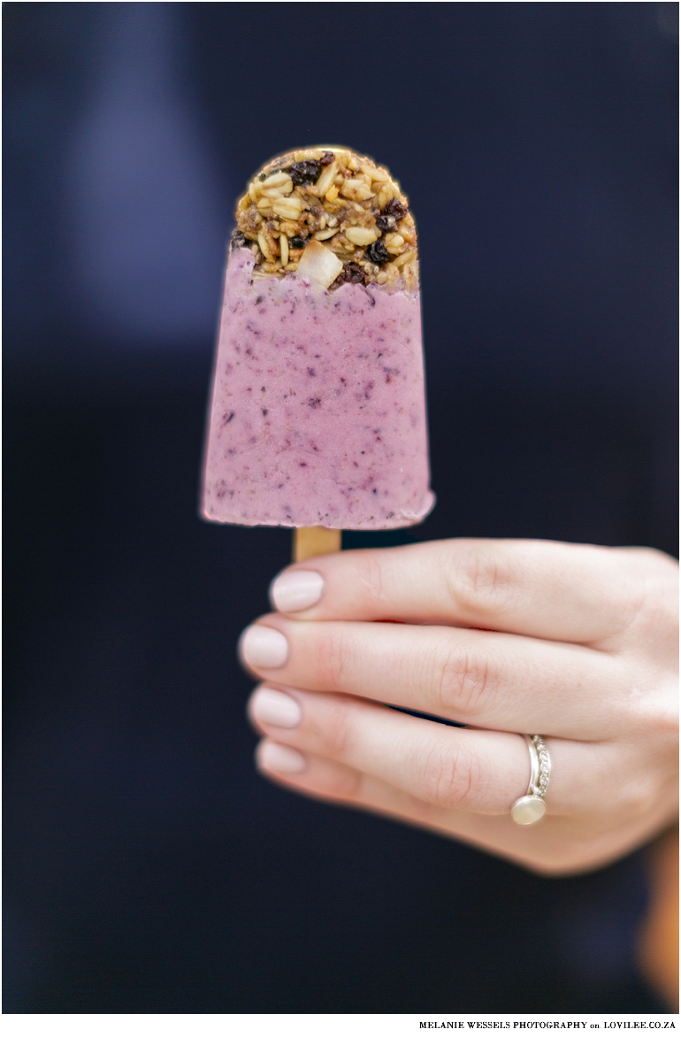 Blueberry and Granola breakfast lollies