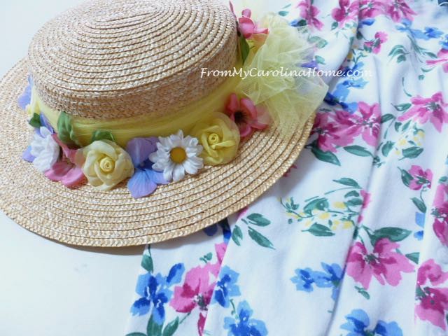 Spring Hat Makeover at From My Carolina Home