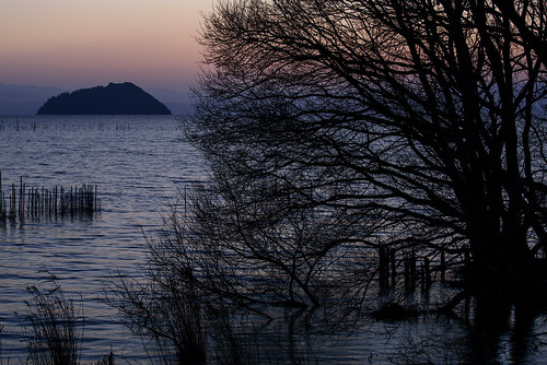 長浜市 滋賀県 japan lake 琵琶湖 夕景 sunset 湖 竹生島
