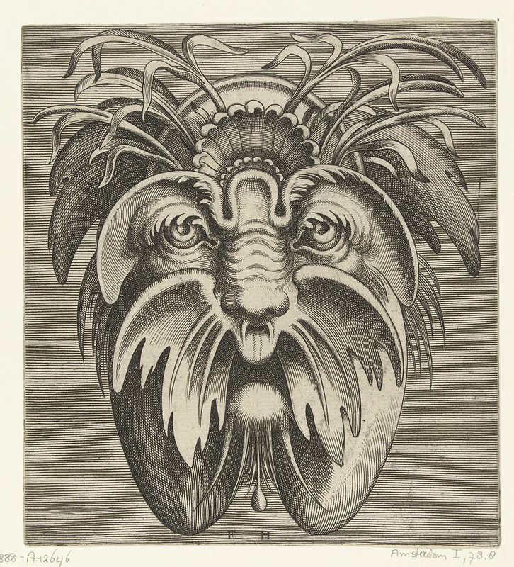 006-Flemish mask designs in the grotesque style 1555- Cornelis Floris- Rijksmuseum