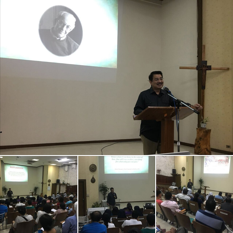 

Nouwen: A Spirituality of Imperfection (Special Talk)
March 15, 2018 (East Asia Pastoral Institute)
Ateneo de Manila University (Metro Manila, Philippines)

