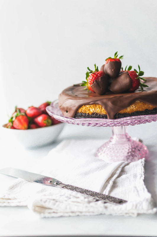 Chocolate Covered Strawberry Cheesecake 