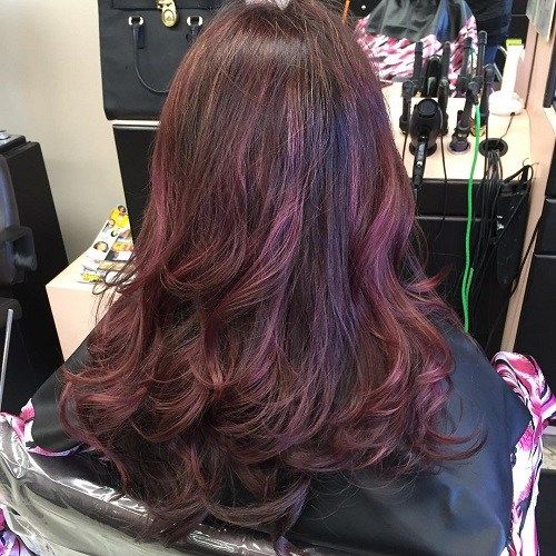 Fashionable Mahogany Hair Color Ideas For Woman 6