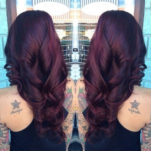 Fashionable Mahogany Hair Color Ideas For Woman 19