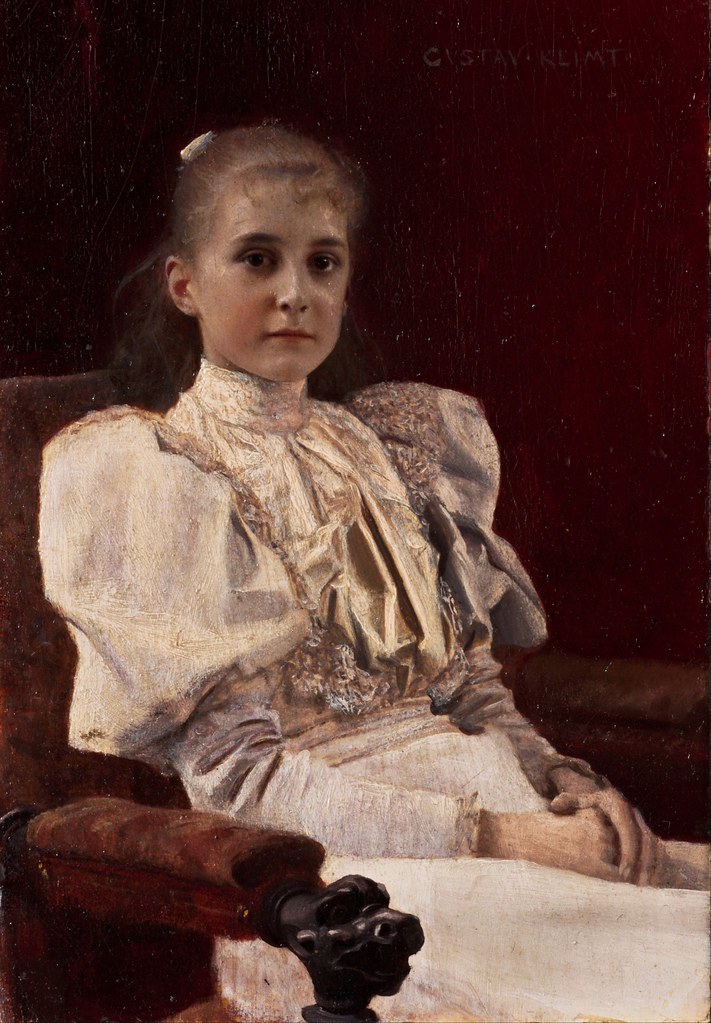 Gustav Klimt - Seated Young Girl (1894)