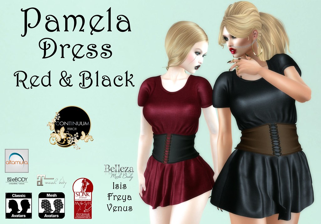 Continuum Pamela Dress Red & Black