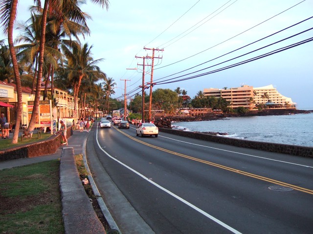 Alii Drive at sunset