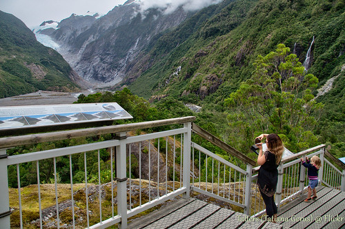 newzealand nz glacier lookout viewpoint people deck