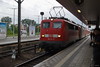 E10 154 - 115 154-7 mit zwei Lok`s der Br. 120 im Hbf Heidelberg