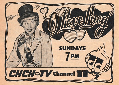 CHCH Lucy TV Guide 1958-11-25