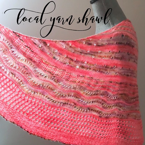 Local Yarn Shawl designed by Casapinka for LYS Day will be available for free with yarn purchase #lysday2018 #localyarnshawl #localyarnstore
