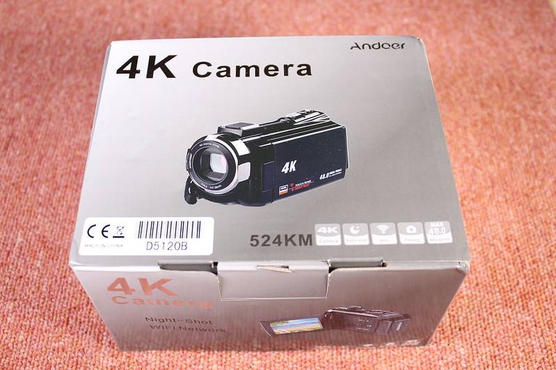 TOMTOP Andoer 4K ビデオカメラ 開封レビュー (1)