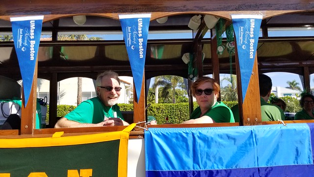 Patrons on Trolley
